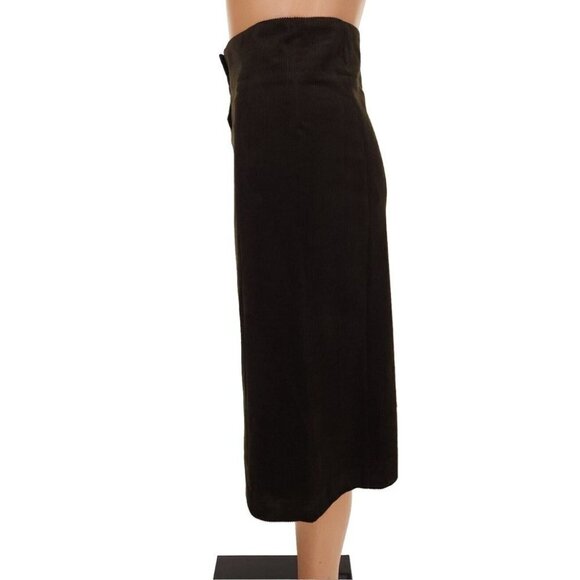 Vanessa Bruno Velvet Mid-length Skirt Mousse Brown NWT Size FR34 US2 UK4 XS - Picture 3 of 9